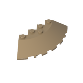 Gobricks,Brick Round Corner 6 x 6 with 33° Slope and Facet Cutout,GDS-90469,95188